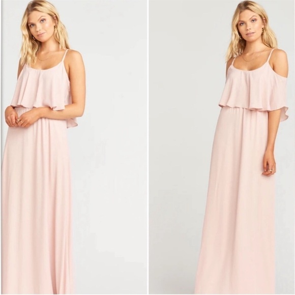 *NEW* Show Me Your MuMu Caitlin Ruffle Maxi Bridesmaids Dress - Picture 2 of 16